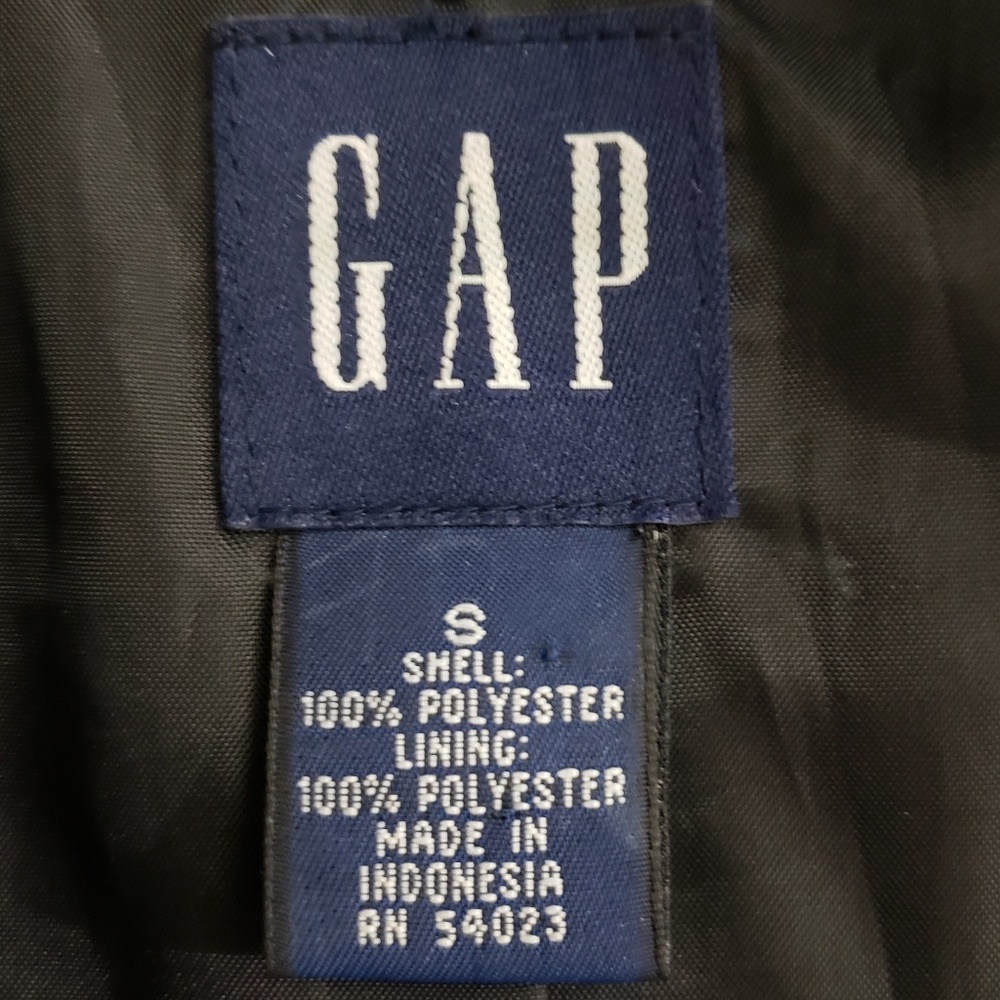 Gap Black Button Front Lightweight Jacket, Size S - image 2